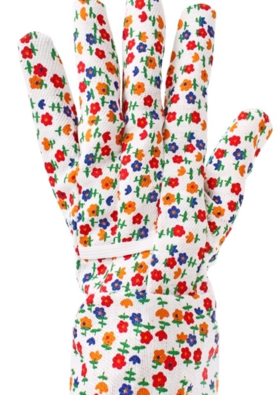 Werkhandschoenen geel/rood