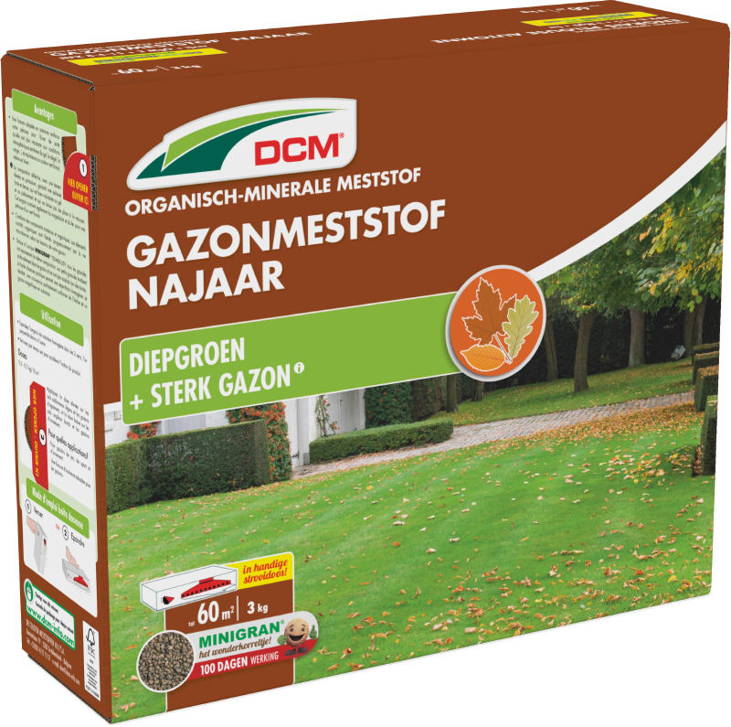 DCM Gazonmeststof Najaar (MG) (3kg) (SD)